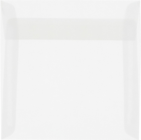 Clear Translucent 30lb 5 1/2 x 5 1/2 Square Envelopes
