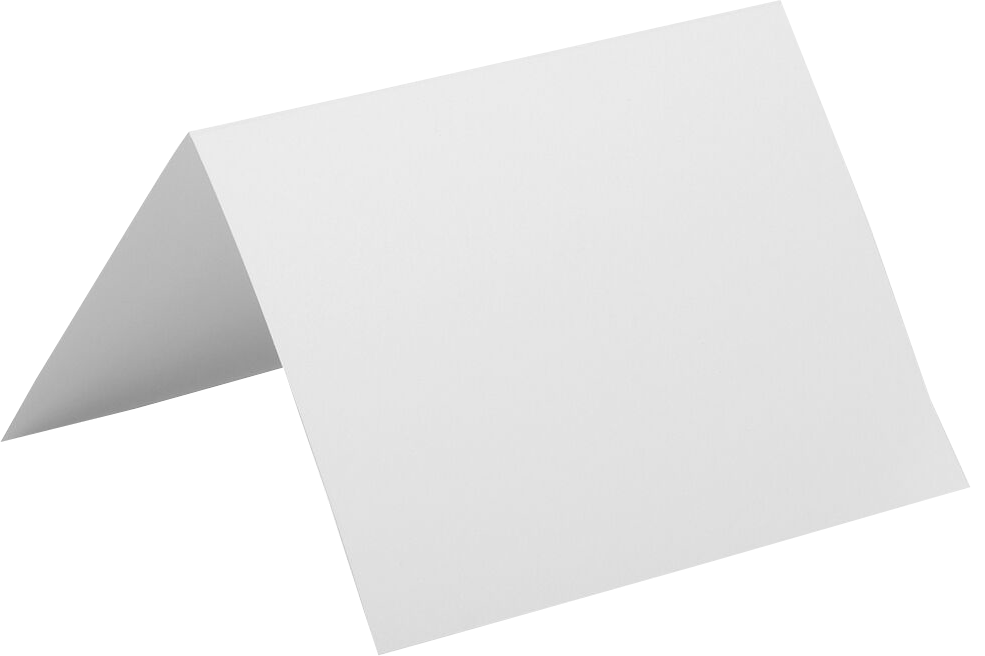 White 65lb A6 Foldover Cards (4 5/8 x 6 1/4)