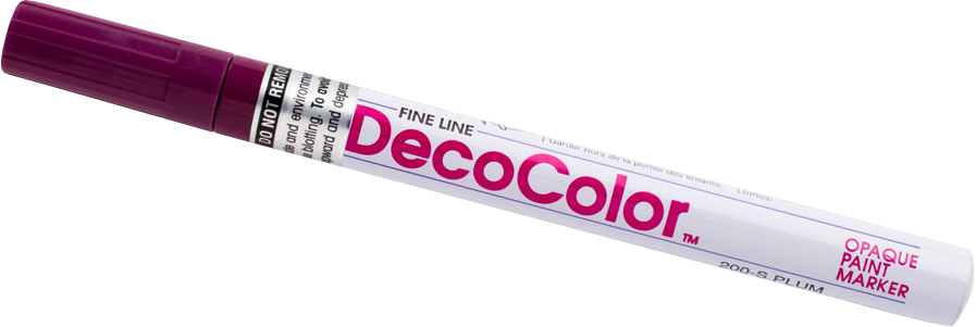 Plum Fine Line Opaque Paint Markers