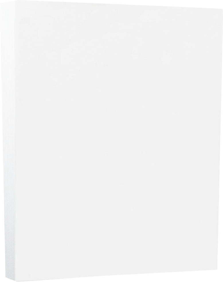 White 110lb 8 1/2 x 11 Cardstock
