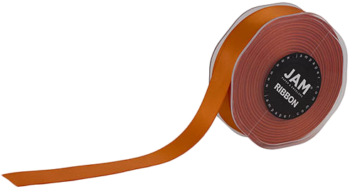 Orange Satin 7/8 Inch x 25 Yards Ribbon