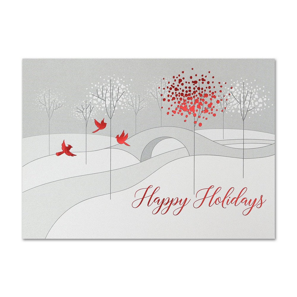 Treeline Bridge Christmas Cards