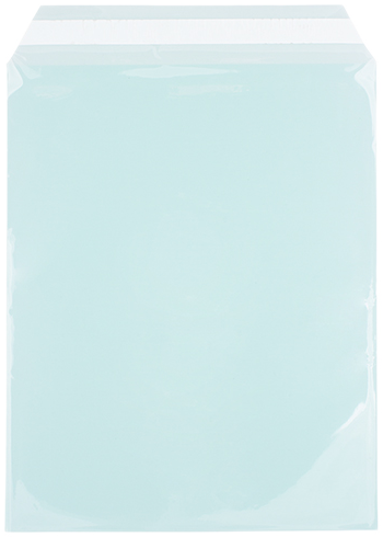 Aqua 1.6mil 8 15/16 x 11 1/4 Cello Envelopes with Peel & Seal