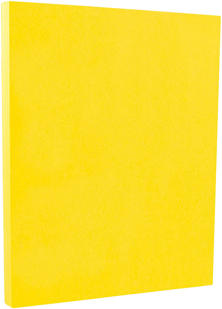 Yellow 65lb 8 1/2 x 11 Cardstock