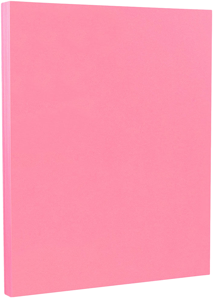 Ultra Pink 65lb 8 1/2 x 11 Cardstock
