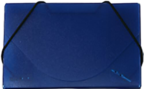 Ice Blue Frosted Plastic Business Card Case - 20 Card Capacity