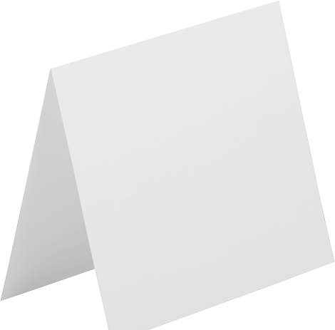 Bright White 80lb Cougar A2 Premium Foldover Cards (4 3/8 x 5 7/16)