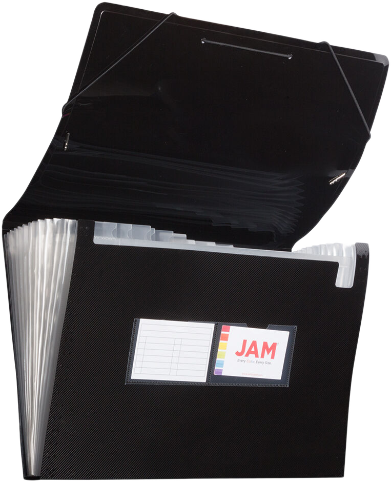 Black Legal Size 13 Pocket Expanding Files (10 x 15)