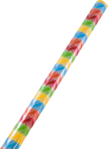 Geometric Waves Cellophane Wrapping Paper (20 Sq Ft)