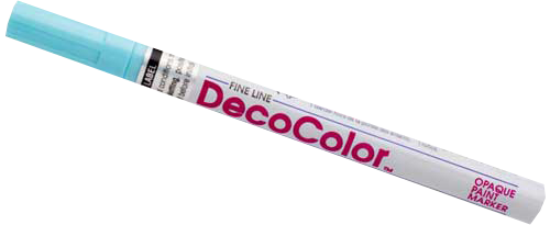 Pale Blue Fine Line Opaque Paint Markers