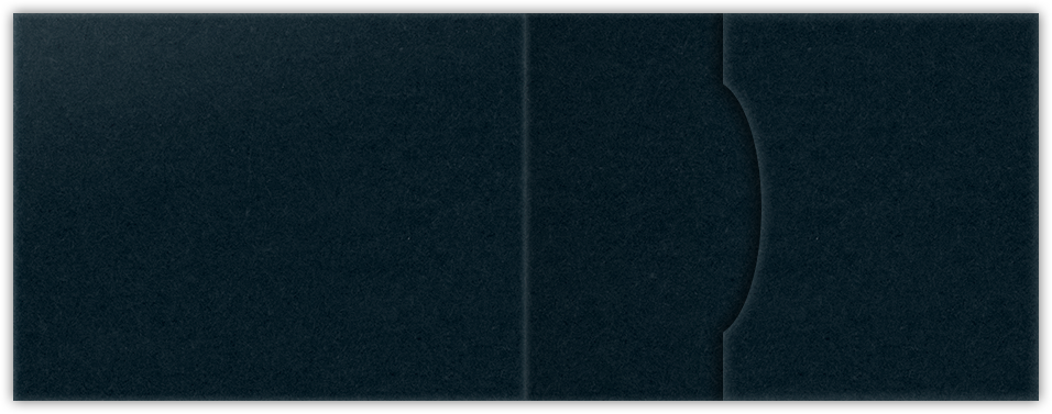 Black Licorice Vellum 100lb 2 3/4 x 3 3/4 One Pocket Key Card Holders with 2 1/4 Inch Pocket
