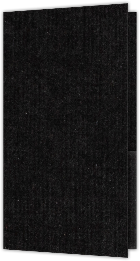 Deep Black Linen 100lb 3 3/8 x 6 One Pocket Key Card Holders with 2 1/2 Inch Pocket