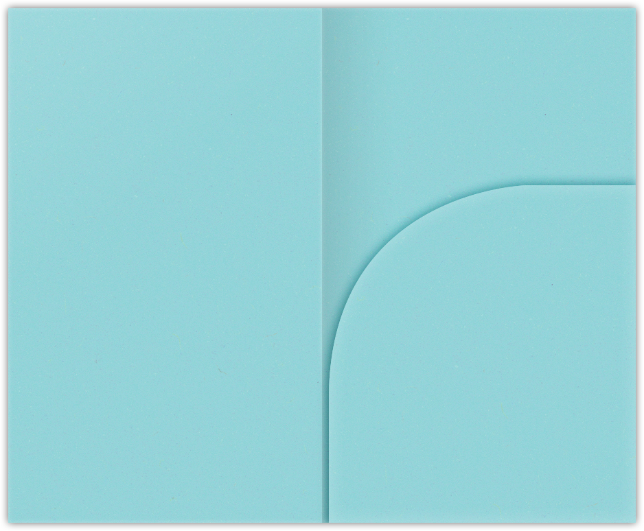 Berrylicious Vellum 100lb 2 3/4 x 4 1/2 One Curved Pocket Key Card Holders with 3 Inch Pocket