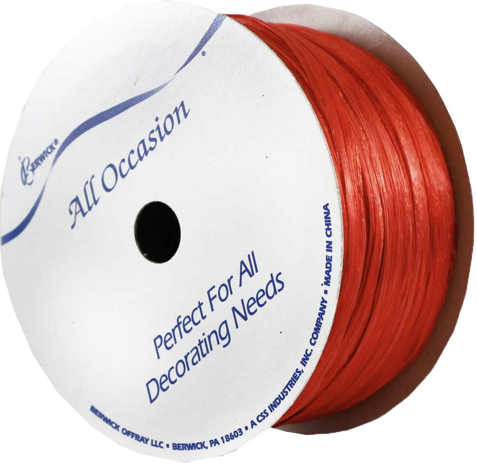 Imperial Red 1/8 Inch x 20 Yards Wraphia Ribbon