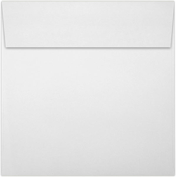 White 28lb 5 1/2 x 5 1/2 Square Envelopes with Peel & Seal
