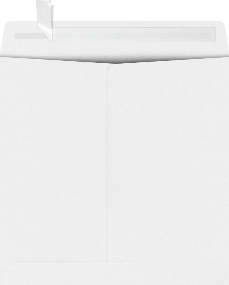 White 28lb 7 1/2 x 7 1/2 Square Envelopes with Peel & Seal