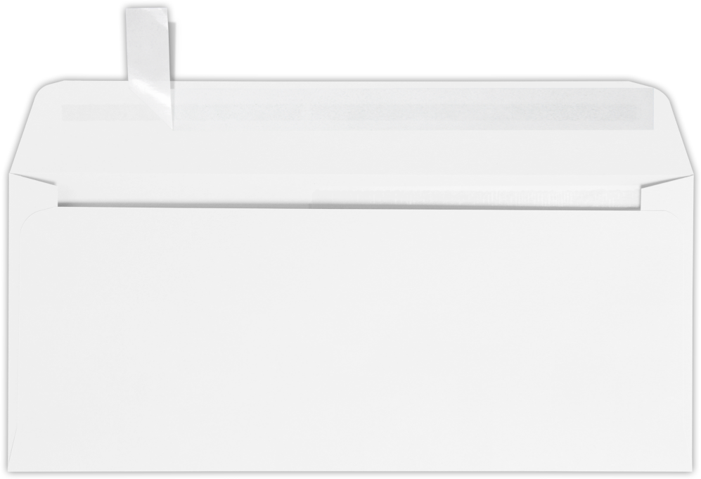 White 28lb #10 All Purpose Window (4 1/8 x 9 1/2) with Peel & Seal