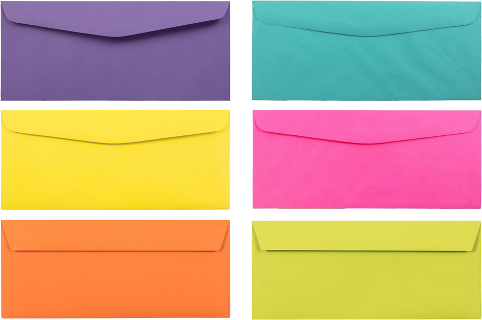Assorted #10 Window Envelope (3 1/2 x 6 1/2) - 150 Pack
