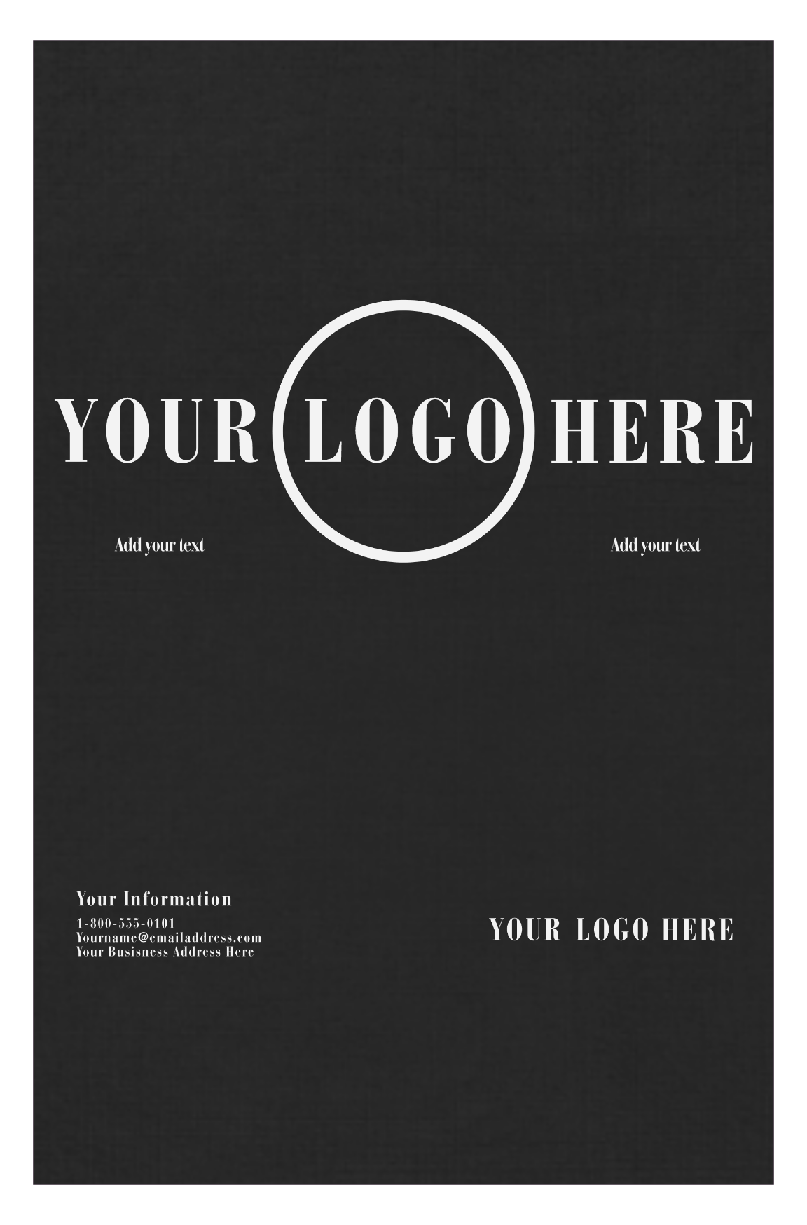 Black Linen 100lb 11 x 17 Cardstock