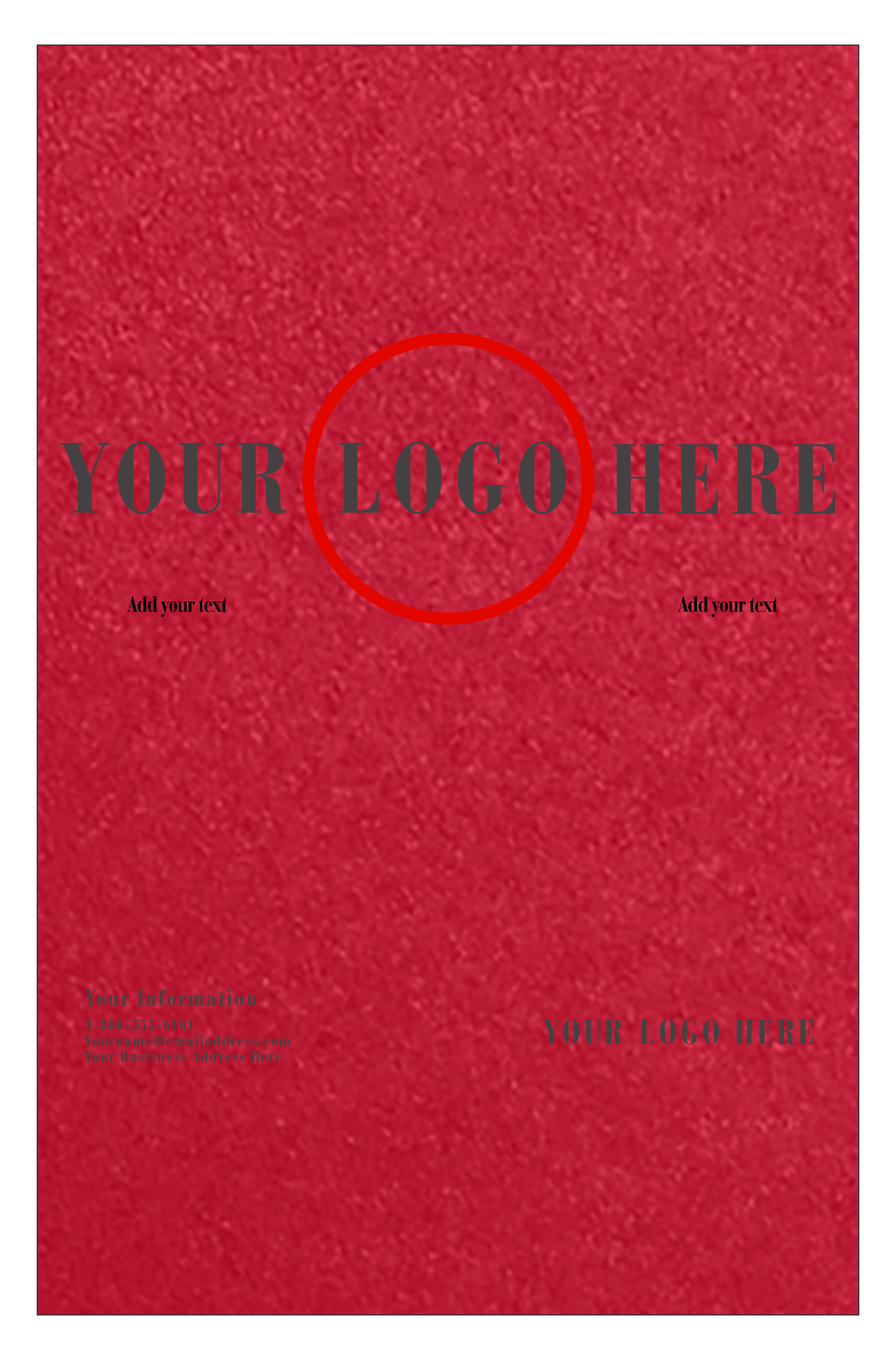 Jupiter Red Metallic 105lb 11 x 17 Cardstock