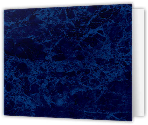 Blue Semi-Gloss 14pt C1S 2 3/4 x 3 3/4 One Pocket Key Card Holders with 2 1/4 Inch Pocket