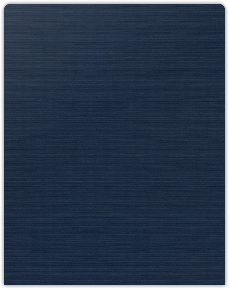 Dark Blue Linen 9 x 11 1/2 Pocket Pages with Wavy Pocket