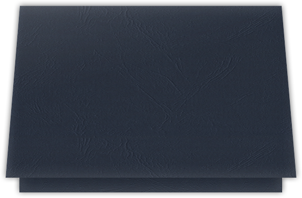Deep Blue Cordwain 90lb 5 1/8 x 3 3/8 One Pocket Landscape Photo Holders with 1 3/8 Inch Pocket