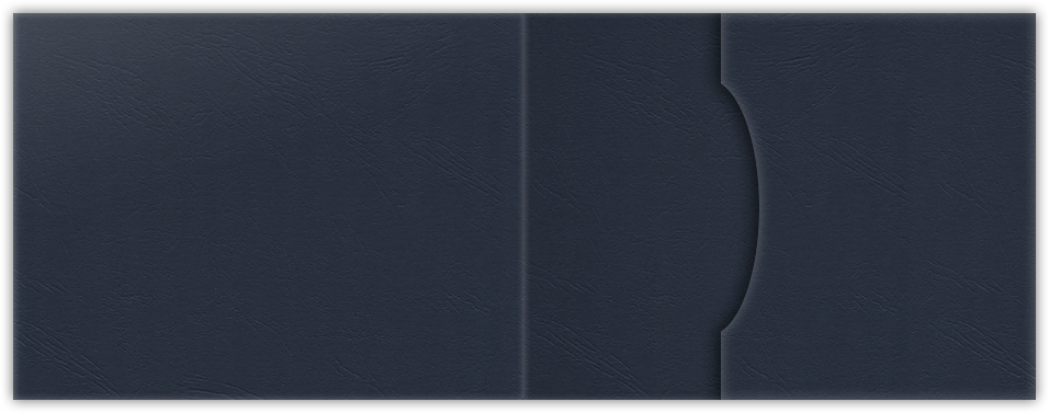 Deep Blue Cordwain 90lb 2 3/4 x 3 3/4 One Pocket Key Card Holders with 2 1/4 Inch Pocket