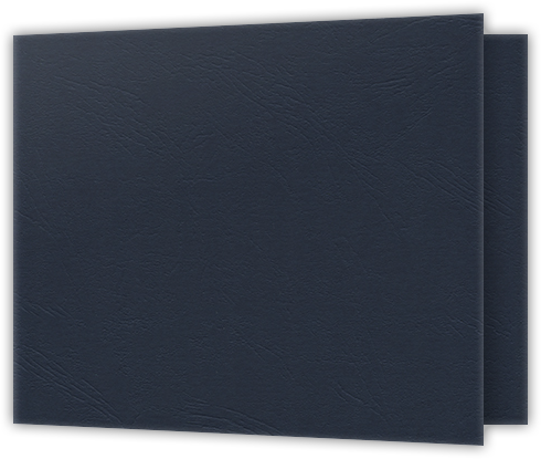 Deep Blue Cordwain 90lb 2 3/4 x 3 3/4 One Pocket Key Card Holders with 2 1/4 Inch Pocket