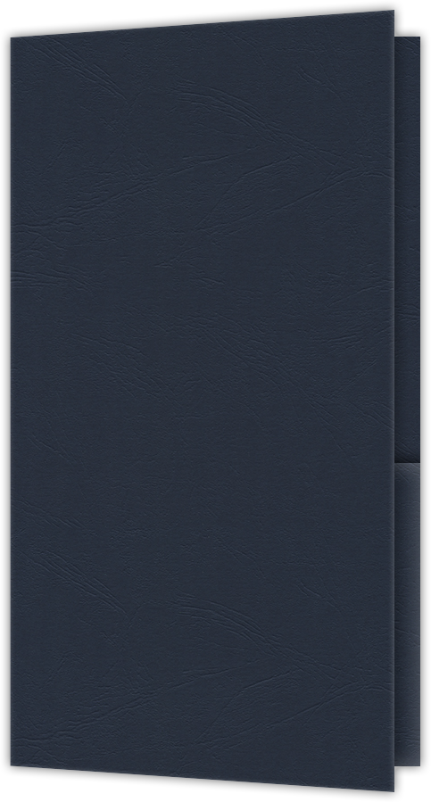 Deep Blue Cordwain 90lb 3 3/8 x 6 One Pocket Key Card Holders with 2 1/2 Inch Pocket