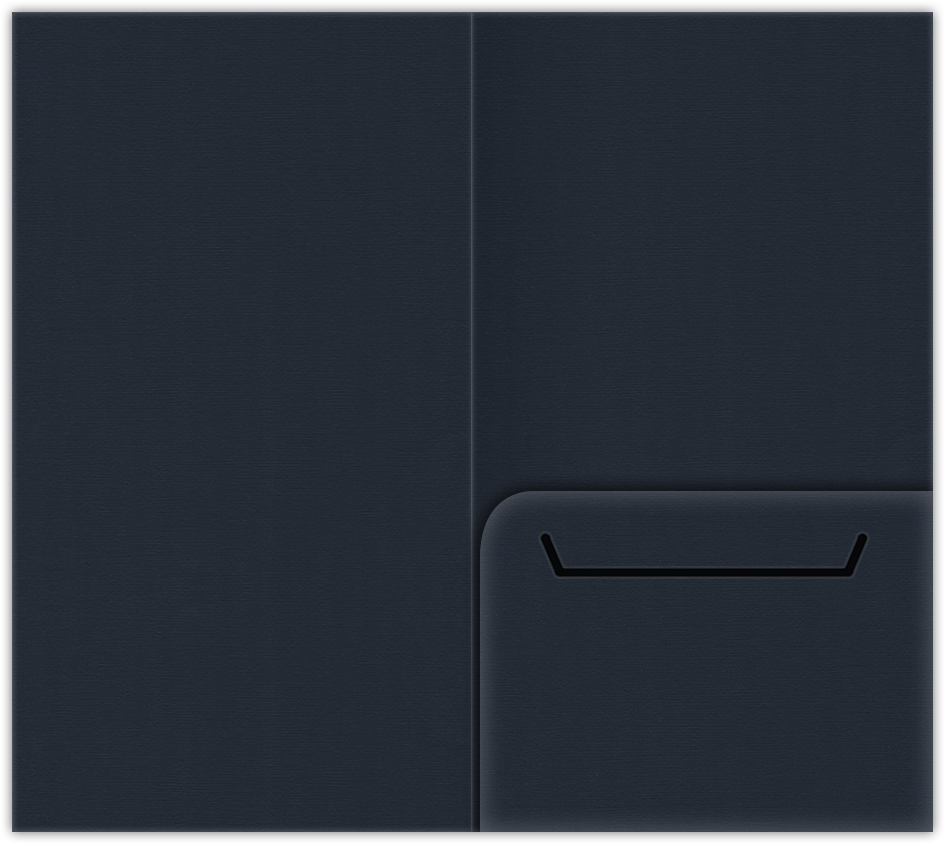 Deep Blue Hopsack 90lb 3 3/8 x 6 One Pocket Key Card Holders with 2 1/2 Inch Pocket
