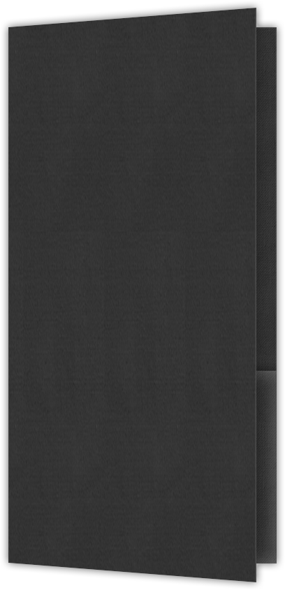Charcoal Linen 80lb 3 1/2 x 7 One Pocket Key Card Holders with 2 1/2 Inch Pocket