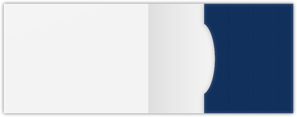 Navy Semi-Gloss 14pt C1S 2 3/4 x 3 3/4 One Pocket Key Card Holders with 2 1/4 Inch Pocket