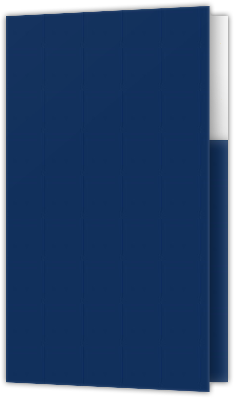 Navy Semi-Gloss 14pt C1S 2 3/4 x 4 1/2 One Curved Pocket Key Card Holders with 3 Inch Pocket