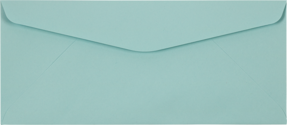Pastel Blue 24lb #10 Window Envelopes (4 1/8 x 9 1/2)
