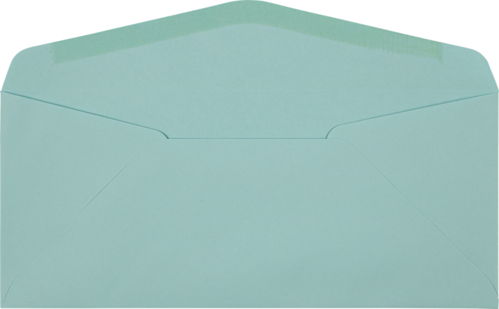 Pastel Blue 24lb #10 Window Envelopes (4 1/8 x 9 1/2)