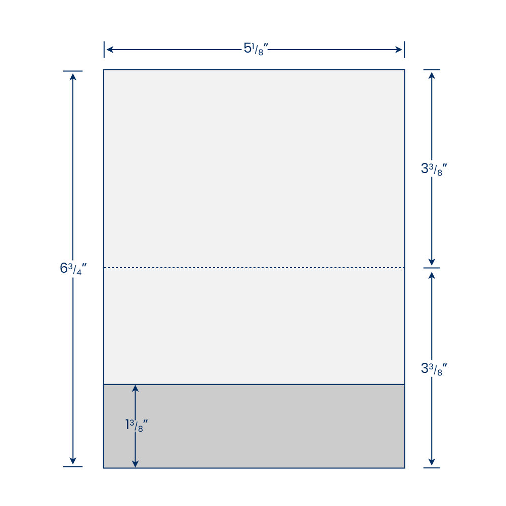 Lemon Drop Vellum 100lb 5 1/8 x 3 3/8 One Pocket Landscape Photo Holders with 1 3/8 Inch Pocket