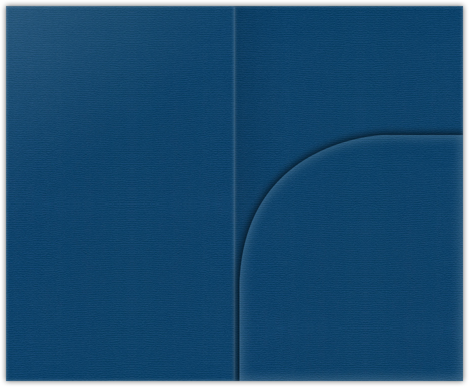Royal Blue Felt 80lb 2 3/4 x 4 1/2 One Curved Pocket Key Card Holders with 3 Inch Pocket