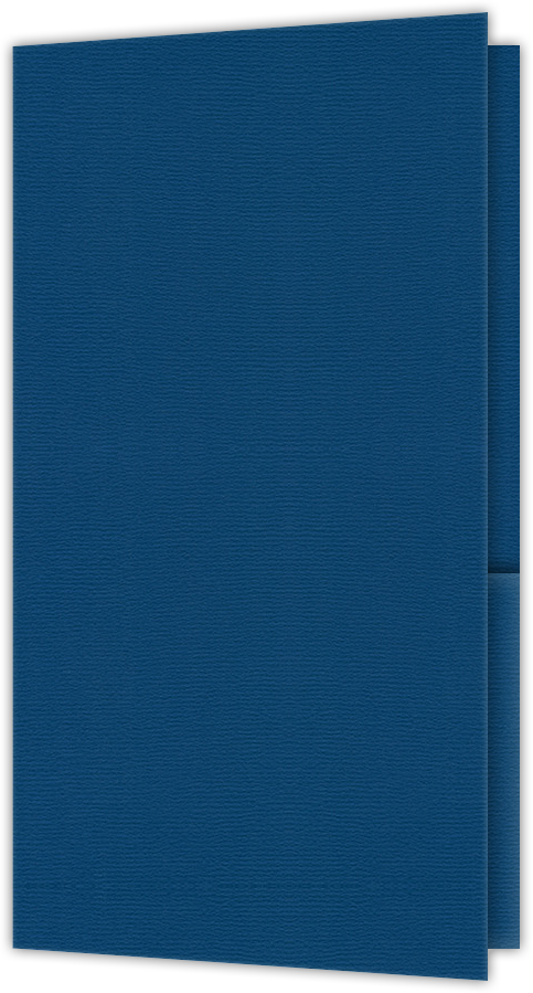 Royal Blue Felt 80lb 3 3/8 x 6 One Pocket Key Card Holders with 2 1/2 Inch Pocket