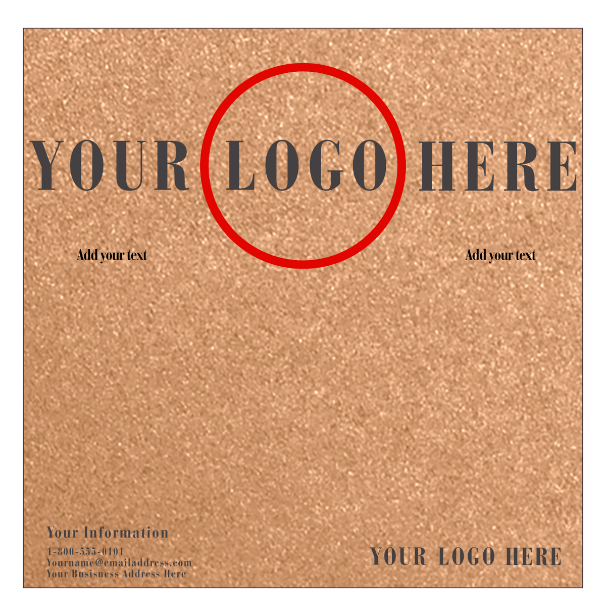 Copper Brown Metallic 105lb 12 x 12 Cardstock