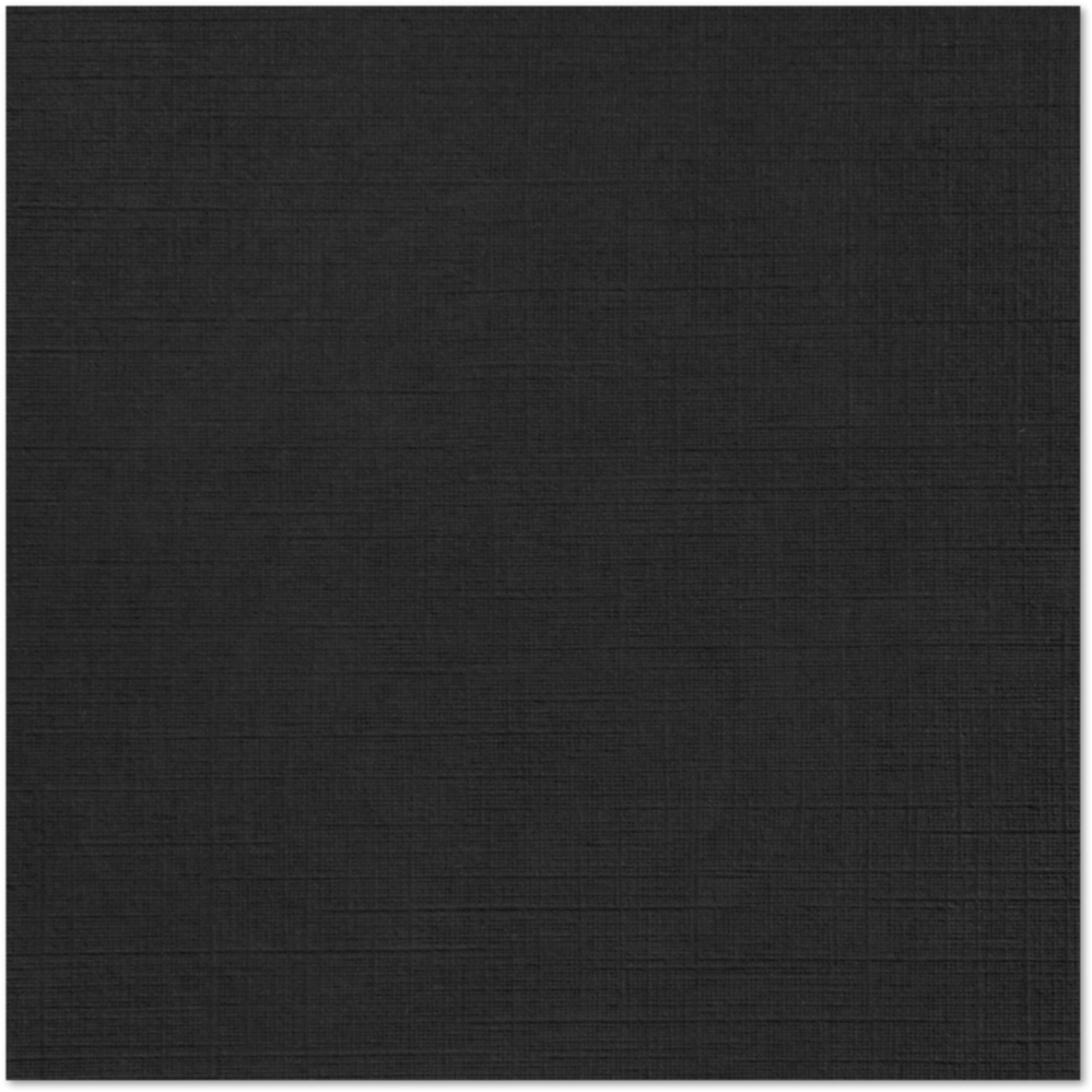 Black Linen 100lb 12 x 12 Cardstock