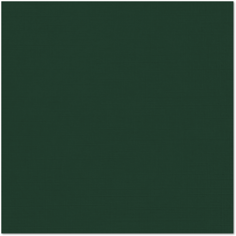 Dark Green Linen 100lb 12 x 12 Cardstock