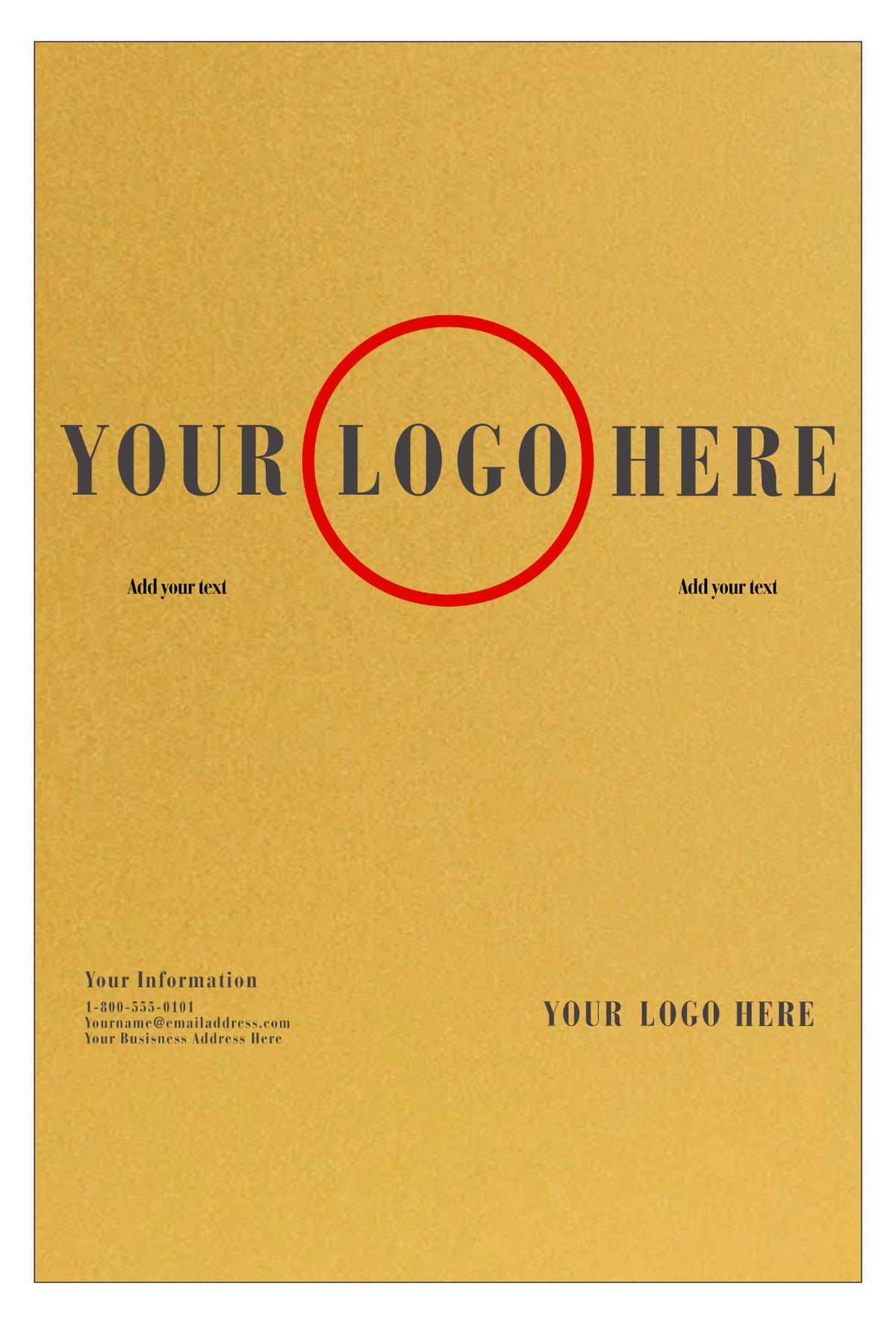 Gold Metallic 105lb 12 x 18 Cardstock