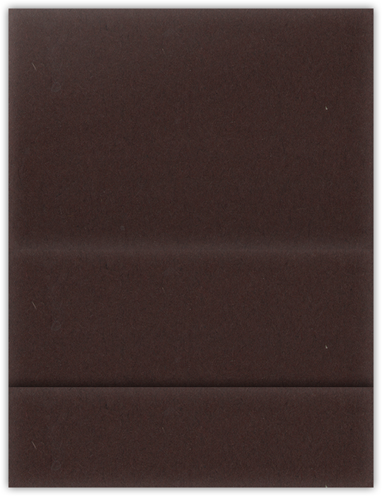 Hot Fudge Vellum 100lb 5 1/8 x 3 3/8 One Pocket Landscape Photo Holders with 1 3/8 Inch Pocket