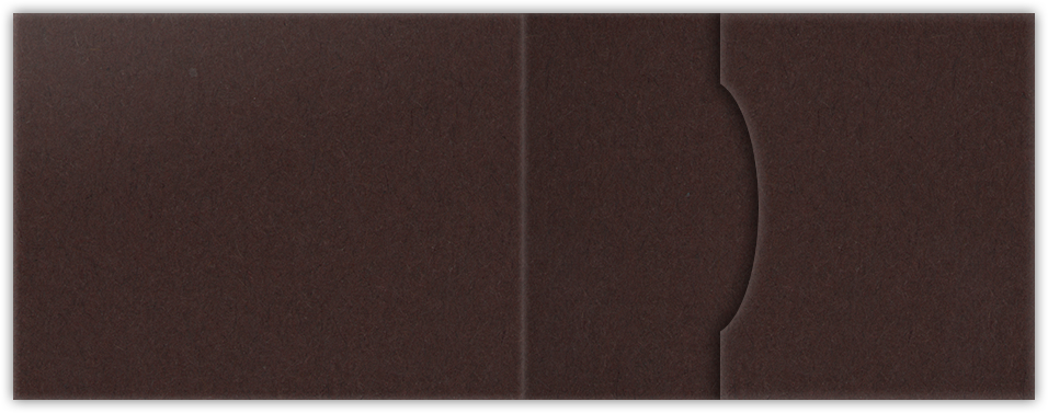 Hot Fudge Vellum 100lb 2 3/4 x 3 3/4 One Pocket Key Card Holders with 2 1/4 Inch Pocket