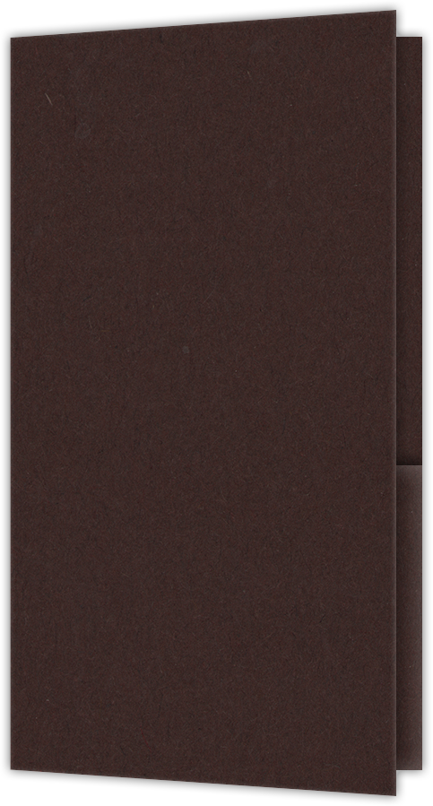 Hot Fudge Vellum 100lb 3 3/8 x 6 One Pocket Key Card Holders with 2 1/2 Inch Pocket