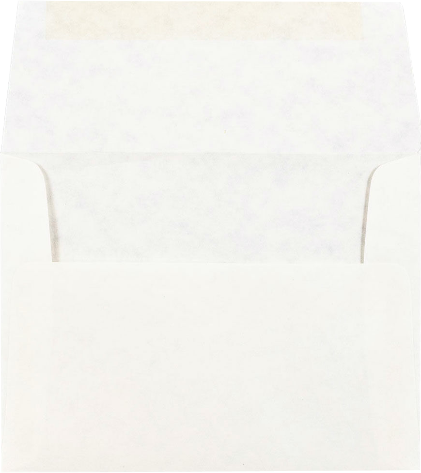 White Parchment 24lb A2 Invitation Envelopes (4 3/8 x 5 3/4)