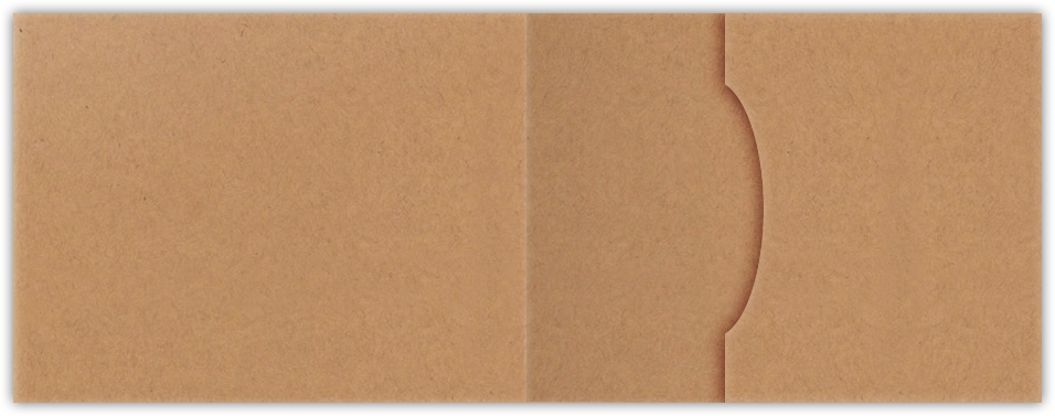 Jute Vellum 80lb 2 3/4 x 3 3/4 One Pocket Key Card Holders with 2 1/4 Inch Pocket
