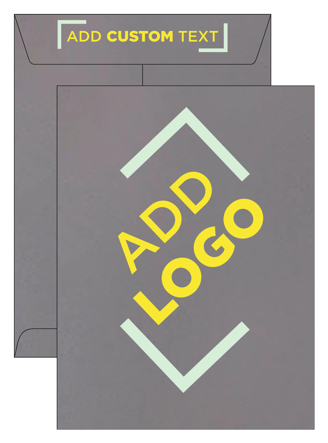 Gray Kraft 28lb 9 x 12 Open End Envelopes with Peel & Seal