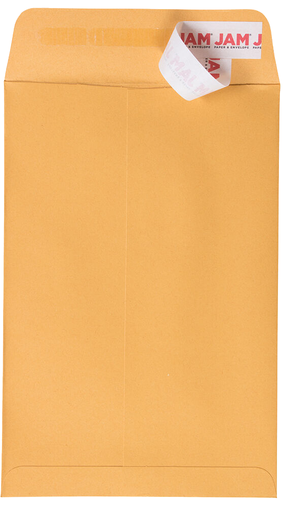 Brown Kraft 28lb 6 x 9 Open End Envelopes with Peel & Seal